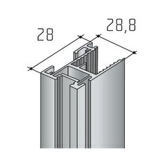 Úchytový profil stříbrný S10 2,7m